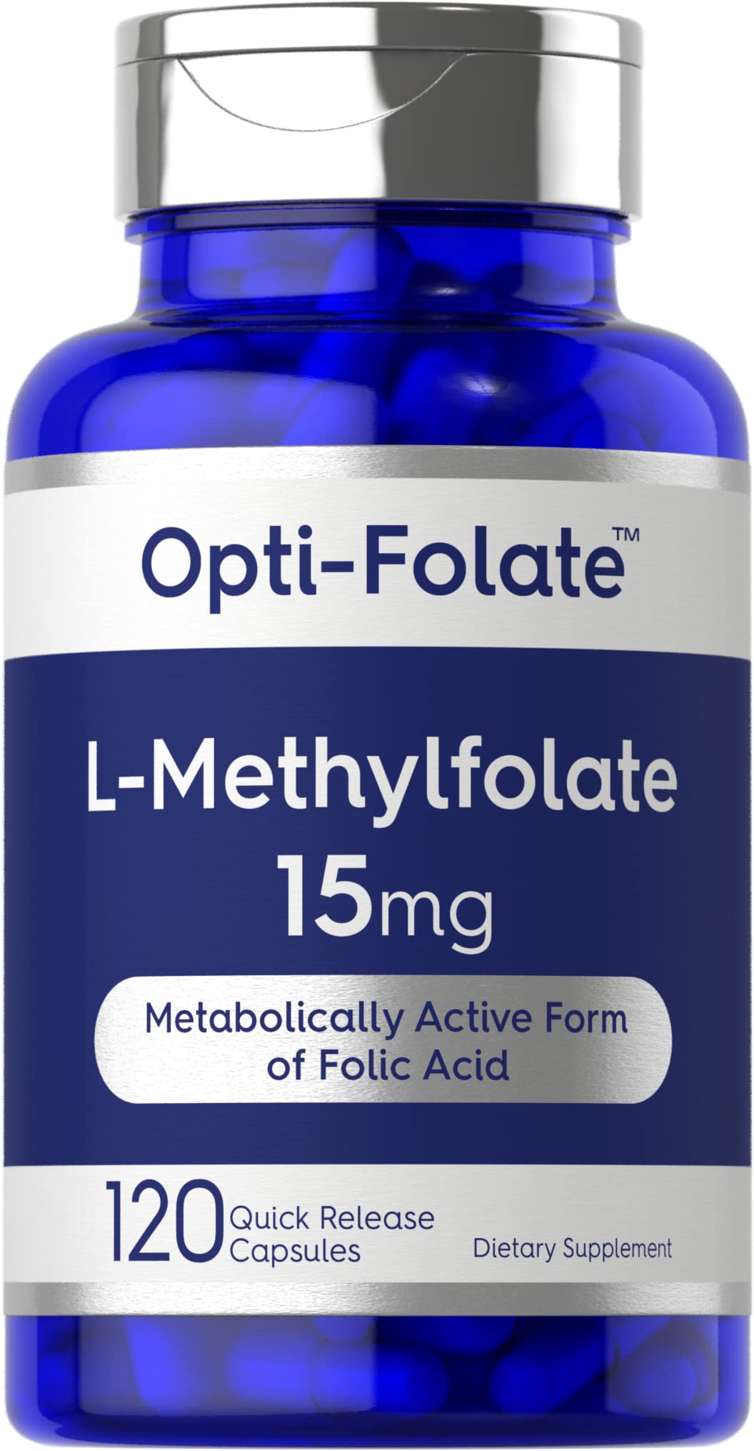 Carlyle L Methylfolate 15mg | 120 Capsules | Value Size | Max Potency | Optimized - Maple Wellness Supplements