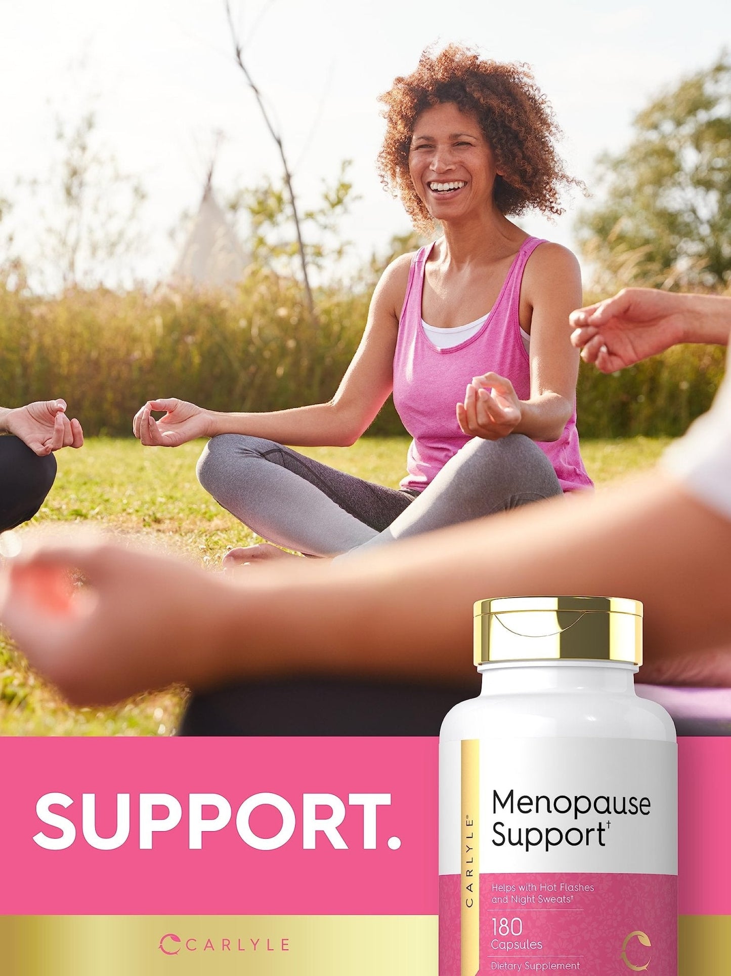 Carlyle Menopause Supplement for Women | 180 Capsules | Helps with Hot Flashes and Night Sweats | Non-GMO, Gluten Free Menopause Support - Maple Wellness Supplements
