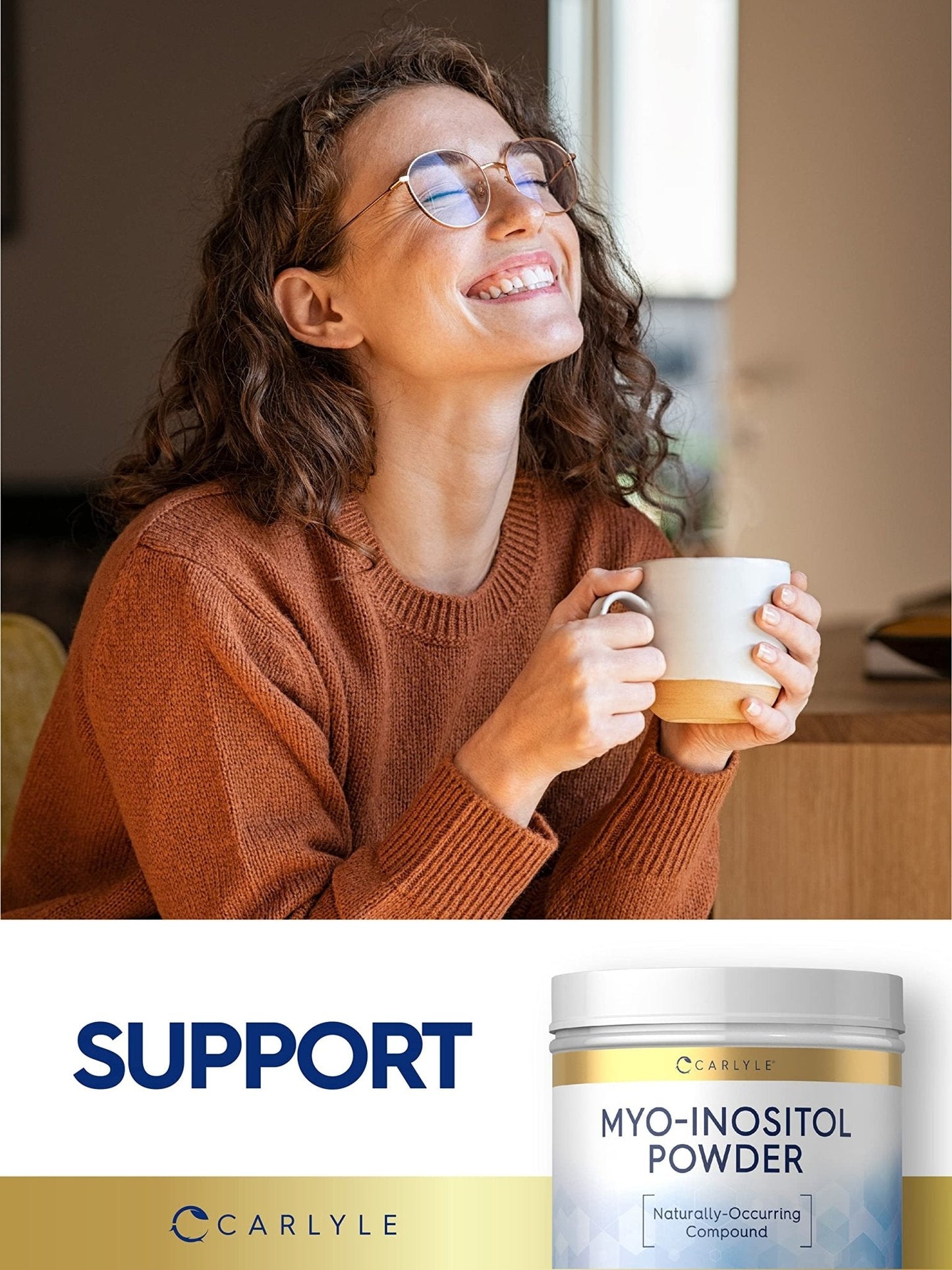 Carlyle Myo-Inositol Powder Supplement | 1.5 lbs | Naturally Occuring Compound - Maple Wellness Supplements