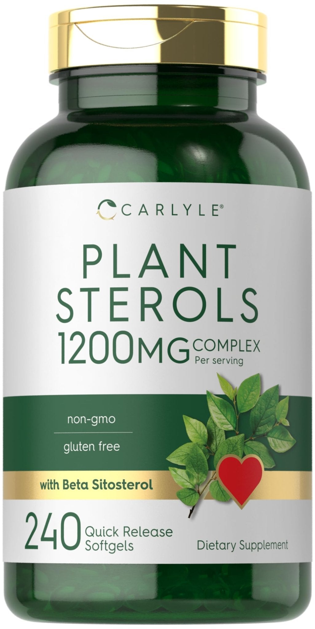 Carlyle Plant Sterols Supplement 1200 mg | 240 Softgels | with Beta Sitosterol | Non-GMO & Gluten Free - Maple Wellness Supplements