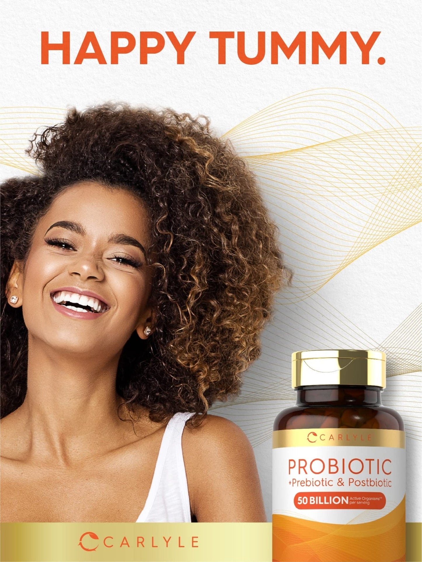 Carlyle Probiotic for Women and Men | 50 Billion CFU | 60 Capsules | Plus Prebiotic and Postbiotic | Complex Supplement | Vegetarian, Non-GMO, and Gluten Free - Maple Wellness Supplements