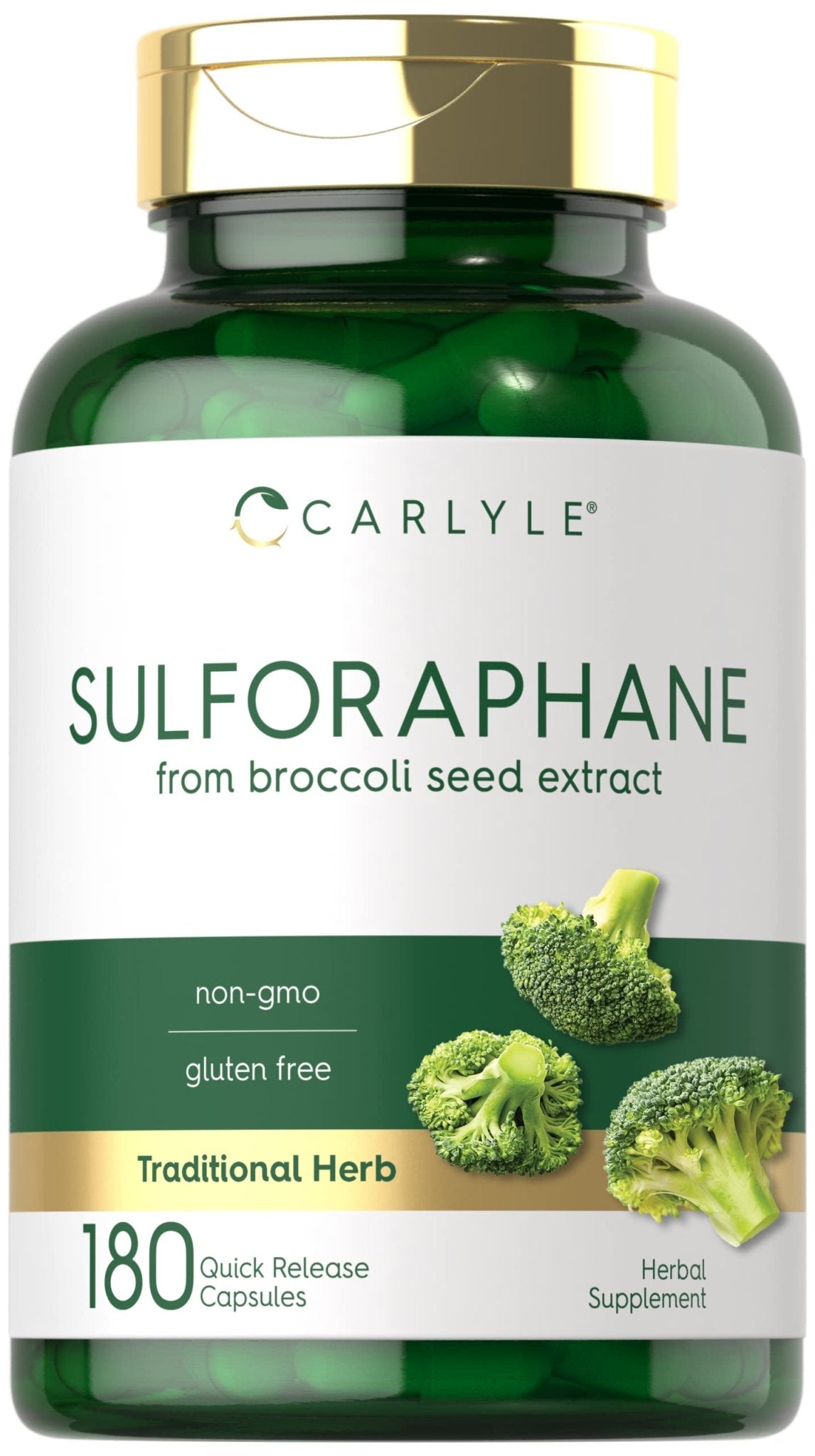 Carlyle Sulforaphane | from Broccoli Seed Extract | 180 Capsules | Traditional Herbal - Maple Wellness Supplements