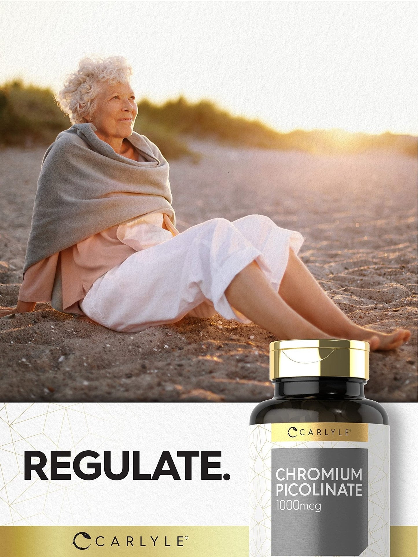 Carlyle Ultra Chromium Picolinate 1000mcg | 360 Tablets | Vegetarian, Non-GMO, Gluten Free - Maple Wellness Supplements