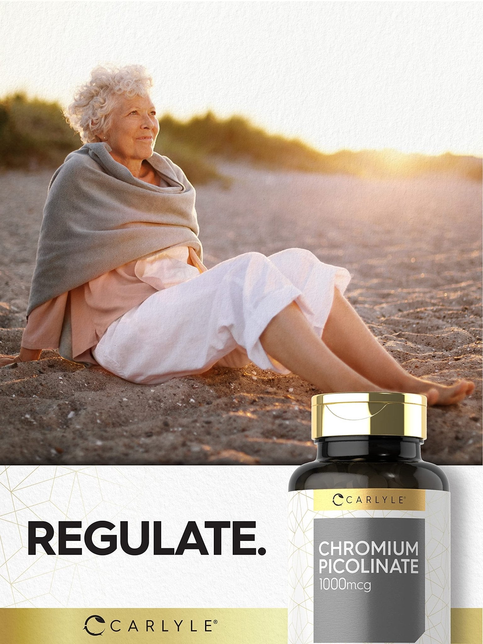 Carlyle Ultra Chromium Picolinate 1000mcg | 360 Tablets | Vegetarian, Non-GMO, Gluten Free - Maple Wellness Supplements
