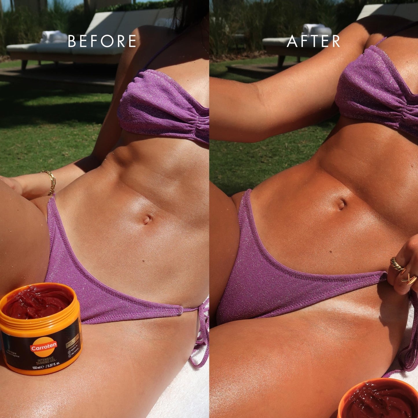 Carroten Intensive Tanning Gel | Browning Tan Accelerator | Non-Greasy, Water-Resistant with Carrot and Coconut Oil - Maple Wellness Supplements