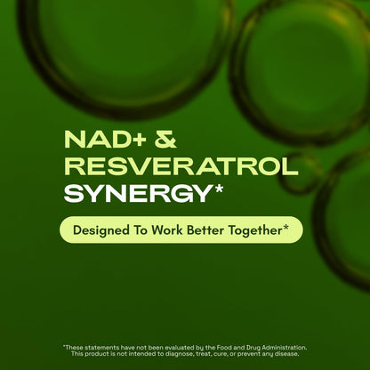 Cata-Kor Liposomal NAD Supplement with Resveratrol – NMN Supplement Alternative – Third-Party Tested – 30-Day Supply – Advanced NAD+ Resveratrol - Maple Wellness Supplements