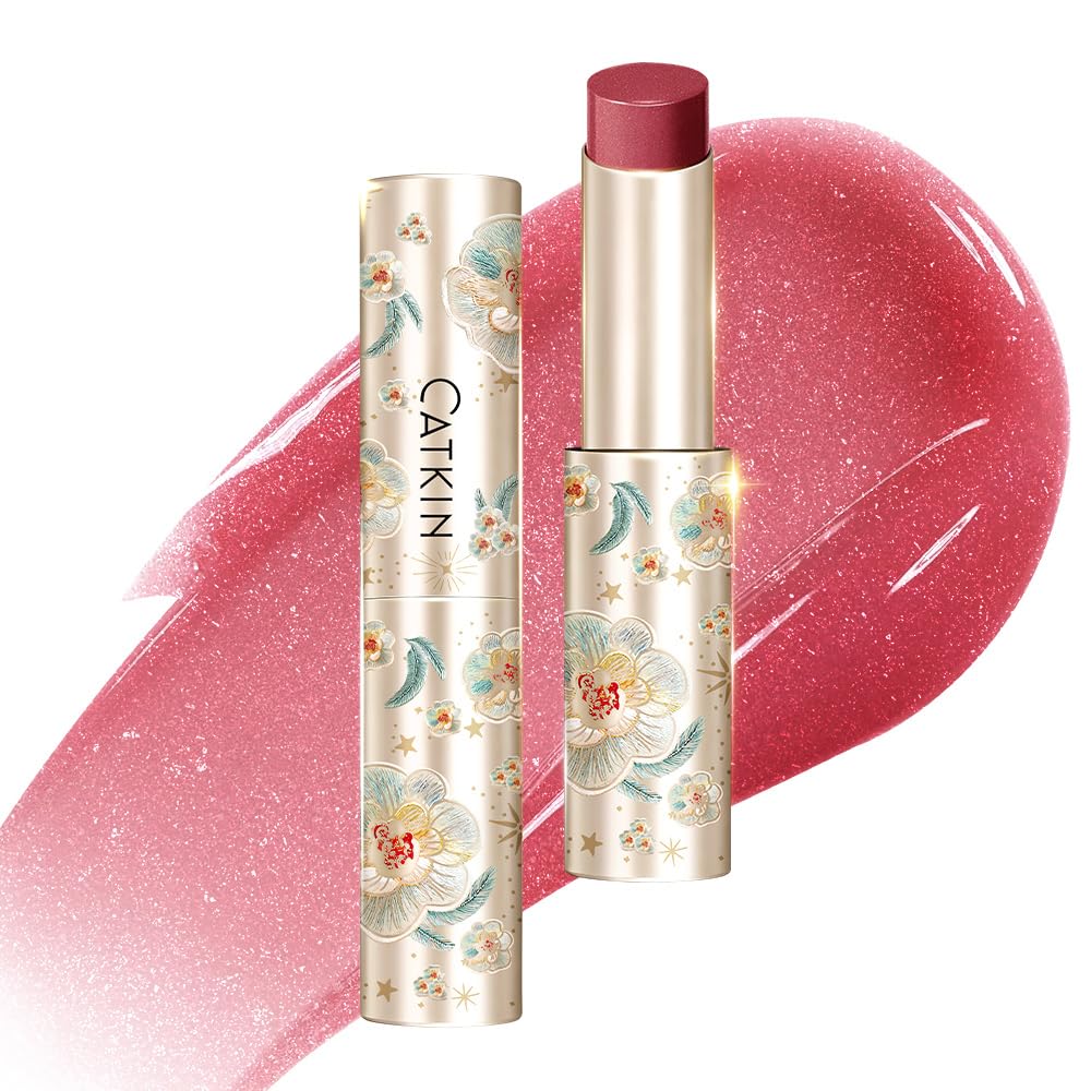 CATKIN Glossy Lip Balm Ultra Hydating Glow Lip Tinted Jelly Plump Melting Balm Shea Butter Repair Soothing For Dry Lips Dewy Finished 0.12 oz C05 SUNFLOWER - Maple Wellness Supplements