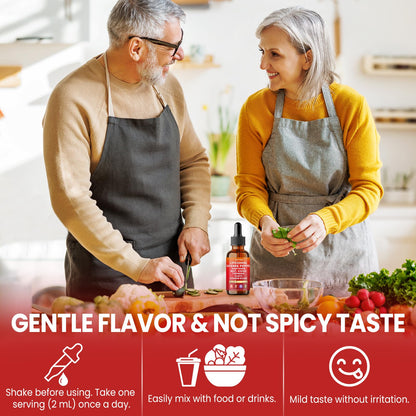 Cayenne Pepper Drops Liposomal Supplement Liquid + Hawthorn Berry, Vitamin D3 K2 Beet Root Powder, Ceylon Cinnamon, CoQ10, Turmeric Curcumin, Cayenne Pepper Extract - 2oz - Maple Wellness Supplements