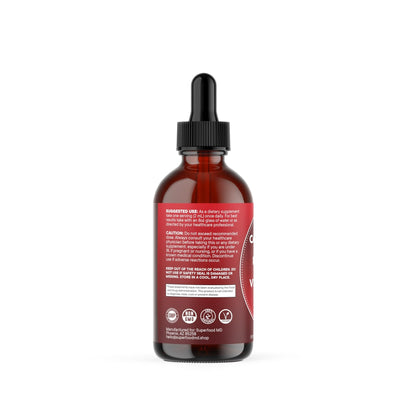Cayenne Pepper Supplement Liquid Drops + Hawthorn Berry, Vitamin D3 K2 Beet Root Powder, Ceylon Cinnamon, Turmeric Curcumin, Organic Panax Ginseng - 4 OZ - Maple Wellness Supplements