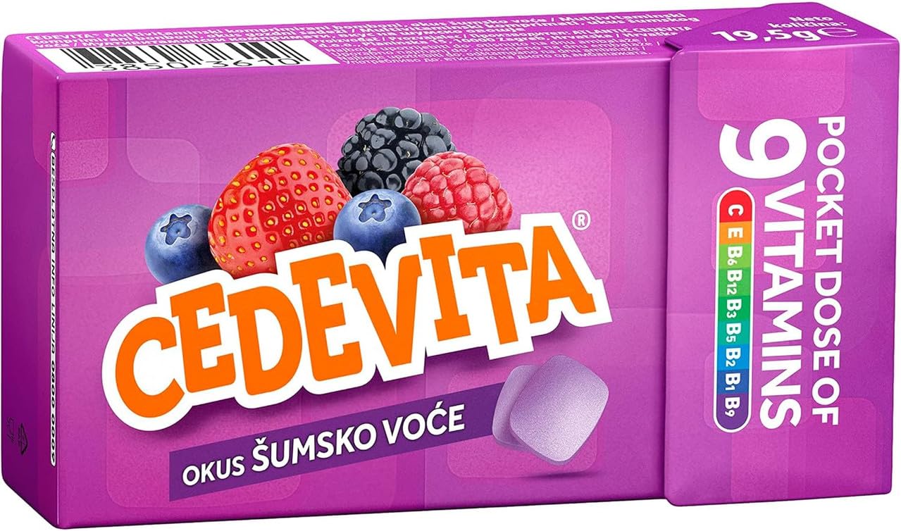 Cedevita Multivitamin Healthy and Sweet Candies - Pack of 8 (Forest Fruit) - Maple Wellness Supplements