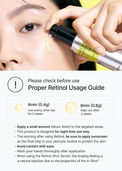 celimax The Vita A Retinol Shot Tightening Serum | with Pure Vitamin A Retinol, Peptide, Pore Minimizer - Maple Wellness Supplements
