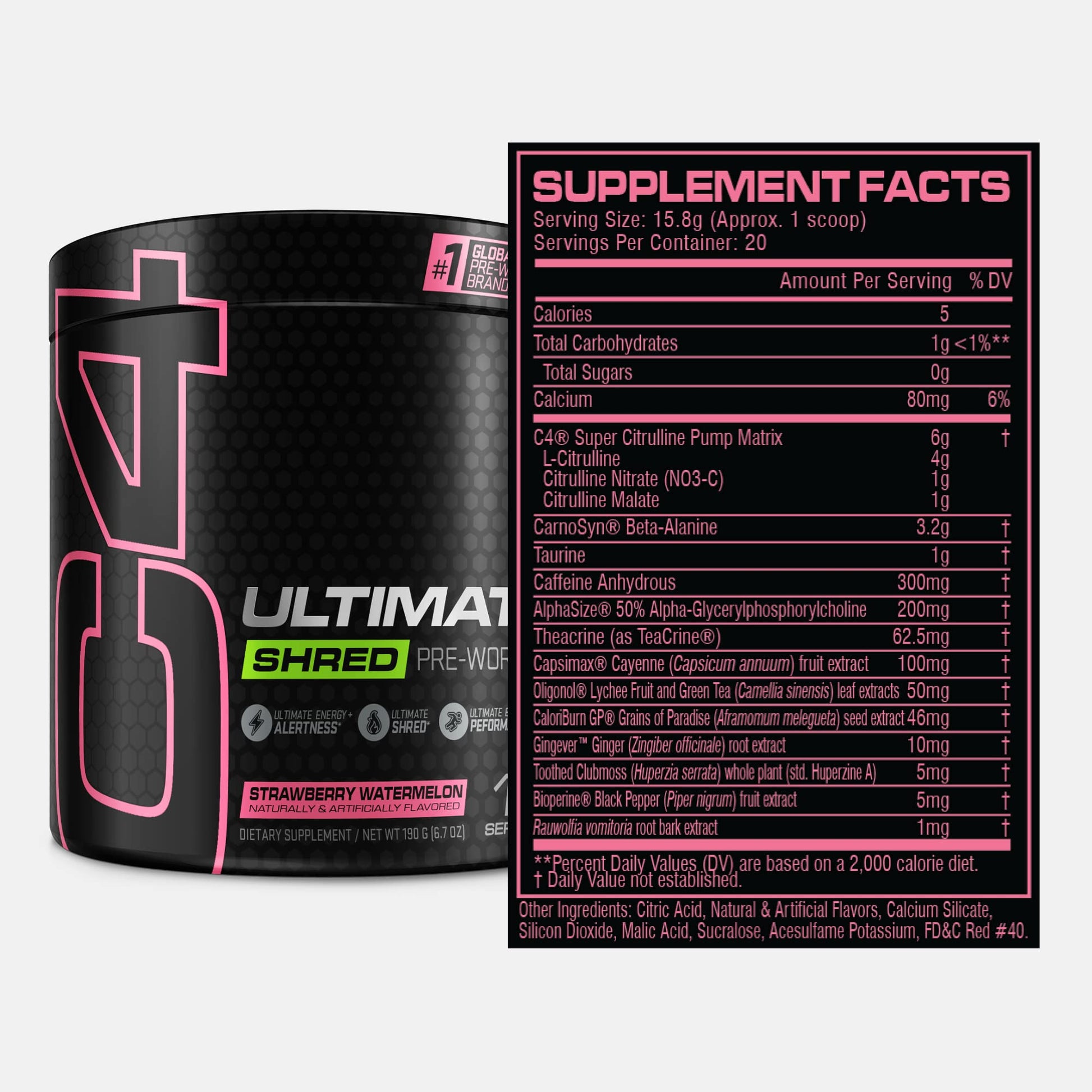 Cellucor C4 Ultimate Shred Pre Workout Powder, Fat Burner for Men & Women, Weight Loss - Maple Wellness Supplements