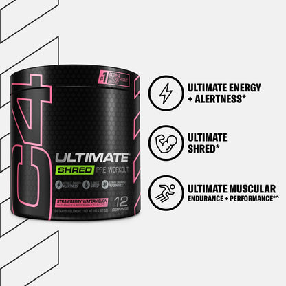 Cellucor C4 Ultimate Shred Pre Workout Powder, Fat Burner for Men & Women, Weight Loss - Maple Wellness Supplements