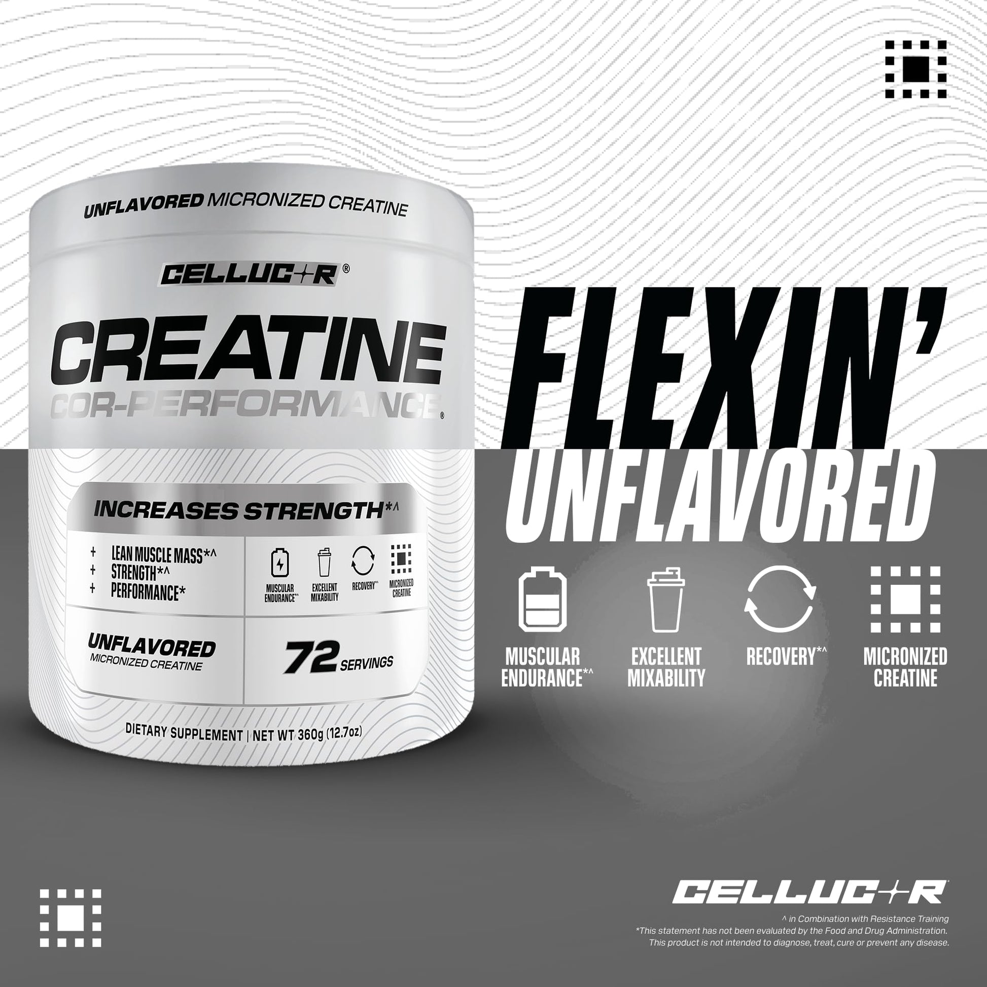 Cellucor Cor-Performance Creatine Monohydrate for Strength and Muscle Growth, 72 Servings - Maple Wellness Supplements