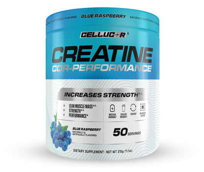 Cellucor Creatine Powder, Blue Raspberry Flavor - Increases Strength, Lean Muscle Mass & Endurance, Micronized Creatine for Fast Absorption - Maple Wellness Supplements