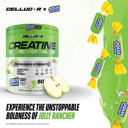 Cellucor Creatine Powder, Jolly Rancher Green Apple - Increases Strength, Lean Muscle Mass & Endurance, Micronized Creatine for Fast Absorption, - Maple Wellness Supplements