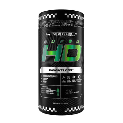 Cellucor SuperHD Thermogenic Fat Burner Weight Loss Supplement, Appetite Suppressant, & Energy Booster Capsimax, Green Tea Extract, 160mg Caffeine - Maple Wellness Supplements