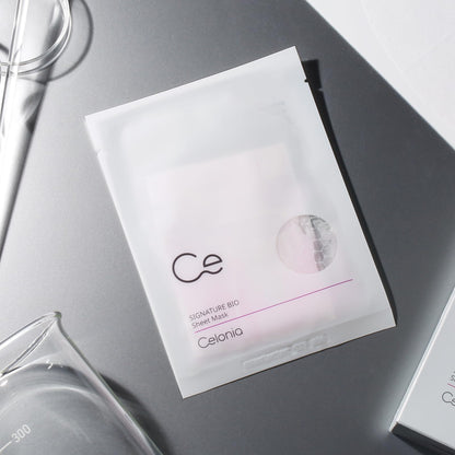 CELONIA Signature Bio Facial Sheet Mask, Stem Cell Deep Hydrating Face Mask, Anti Aging Treatment For Healthy Glowing Skin, Minimize Pores, Reduce Fine Line, Boost elasticity, Correct Redness 5 Count - Maple Wellness Supplements