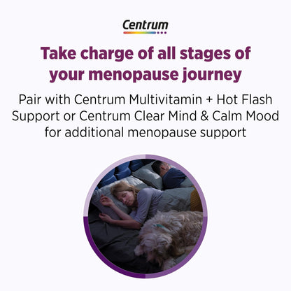 Centrum Restful Sleep Menopause Support Tablets, Supplement with Clinically Studied DailyZz and geniVida, 28 Count - Maple Wellness Supplements