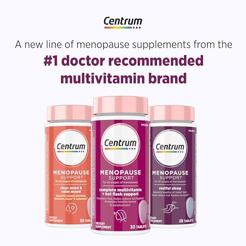 Centrum Restful Sleep Menopause Support Tablets, Supplement with Clinically Studied DailyZz and geniVida, 28 Count - Maple Wellness Supplements