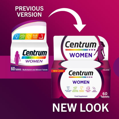 Centrum Women Tablets Multivitamin & Mineral Supplements, with 23 essential nutrients - Maple Wellness Supplements