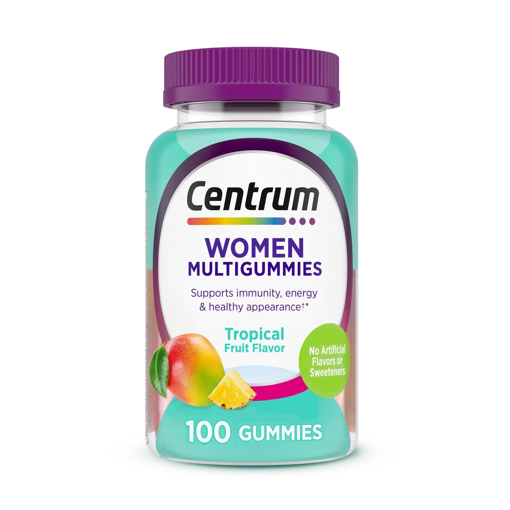 Centrum Women’s Multivitamin Gummies, Immune, Energy, Healthy Appearance Support, 100 Count, 50 Day Supply - Maple Wellness Supplements