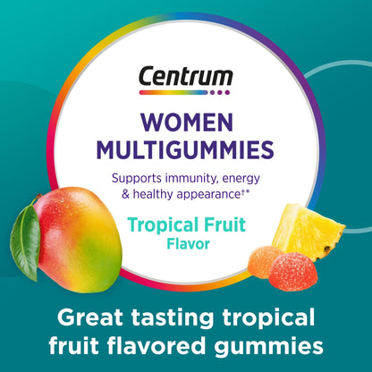 Centrum Women’s Multivitamin Gummies, Immune, Energy, Healthy Appearance Support, 100 Count, 50 Day Supply - Maple Wellness Supplements