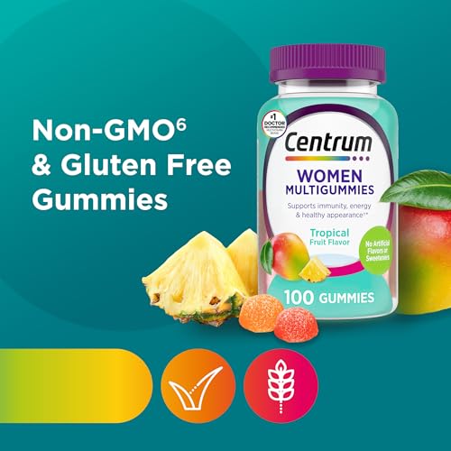 Centrum Women’s Multivitamin Gummies, Immune, Energy, Healthy Appearance Support, 100 Count, 50 Day Supply - Maple Wellness Supplements