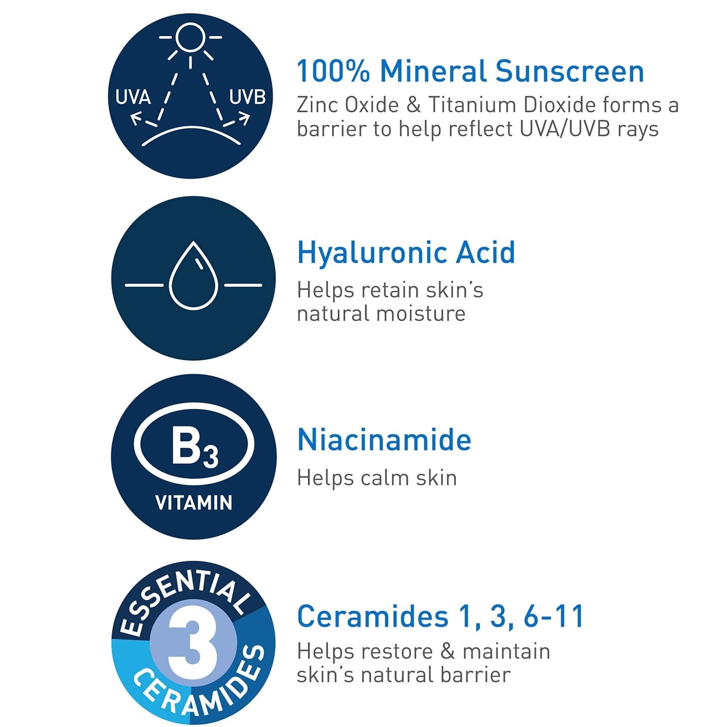 CeraVe 100% Mineral Sunscreen SPF 50, Face sunscreen With Zinc Oxide & Titanium Dioxid - Maple Wellness Supplements