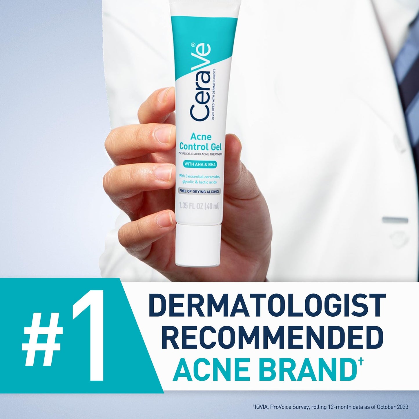 CeraVe Acne Control Gel, 2% Salicylic Acid Treatment With Glycolic Acid + Lactic Acids - Maple Wellness Supplements