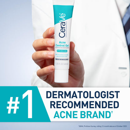 CeraVe Acne Control Gel, 2% Salicylic Acid Treatment With Glycolic Acid + Lactic Acids - Maple Wellness Supplements