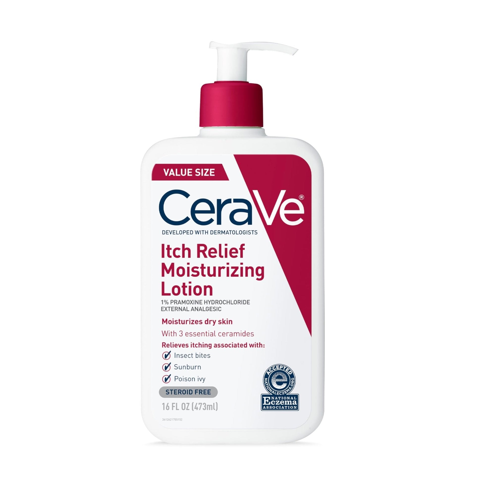 CeraVe Anti Itch Moisturizing Lotion with Pramoxine Hydrochloride, Relieves Itch with Minor Skin Irritations - Maple Wellness Supplements