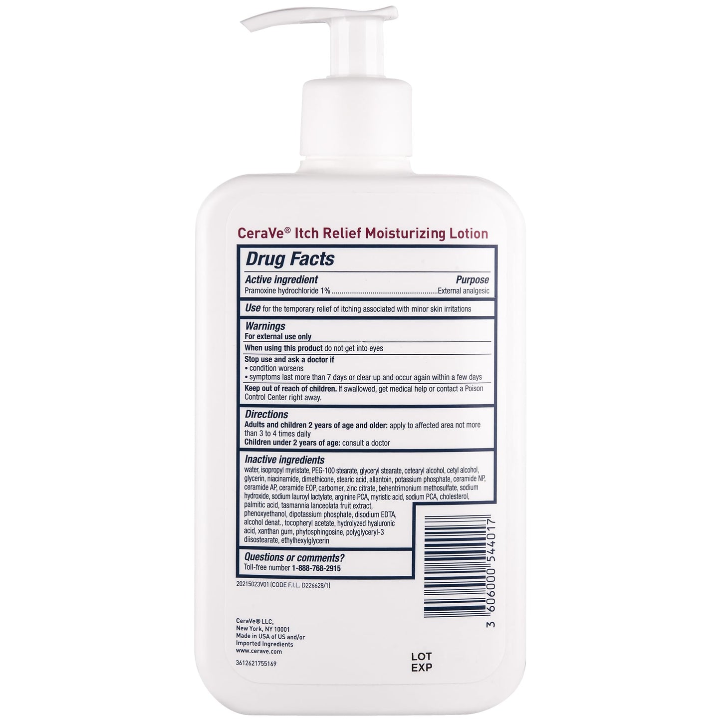 CeraVe Anti Itch Moisturizing Lotion with Pramoxine Hydrochloride, Relieves Itch with Minor Skin Irritations - Maple Wellness Supplements