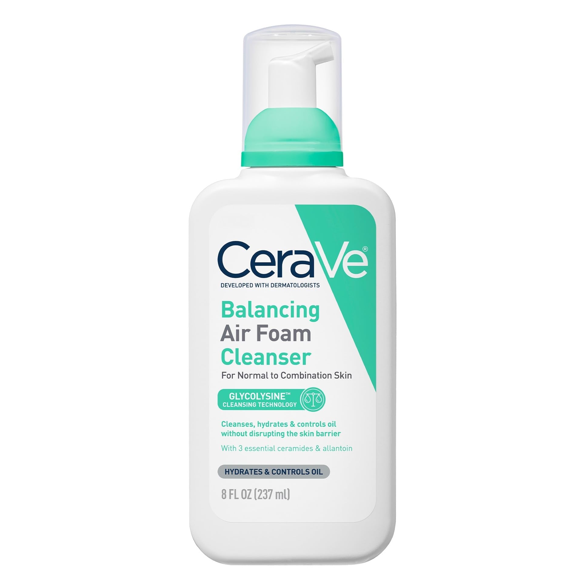 CeraVe Balancing Air Foam Face Wash, Foaming Facial Cleanser For Combination Skin, 8HR Oil Control + 24HR Hydration - Maple Wellness Supplements