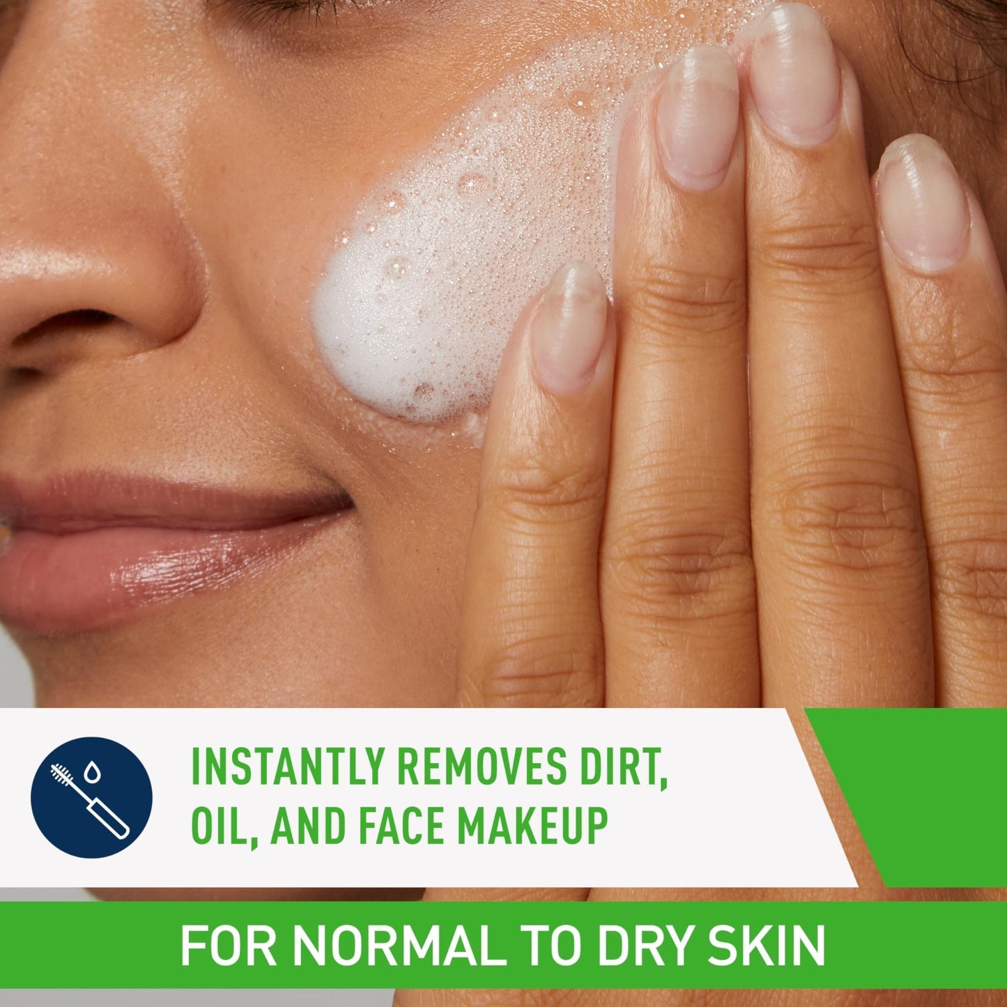 CeraVe Hydrating Cream To Foam Cleanser, Makeup Remover Face Wash For Dry Skin - Maple Wellness Supplements