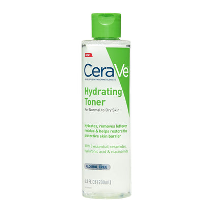 CeraVe Hydrating Toner for Face Non-Alcoholic with Hyaluronic Acid, Niacinamide, and Ceramides for Sensitive Dry Skin - Maple Wellness Supplements