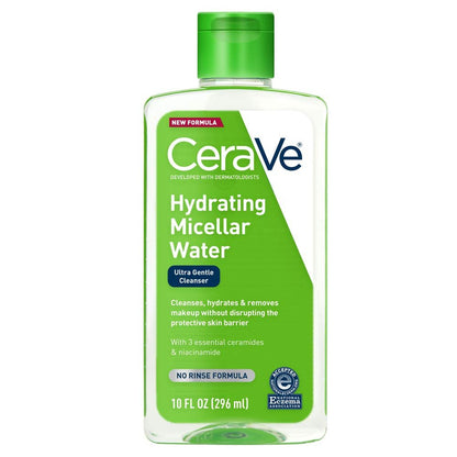 CeraVe Micellar Water, Hydrating Facial Cleanser & Eye Makeup Remover with Niacinamide, Ceramides & Glycerin - Maple Wellness Supplements
