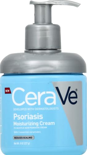 CeraVe Moisturizing Cream for Psoriasis Treatment, With Salicylic Acid for Dry Skin Itch Relief & Urea for Moisturizing - Maple Wellness Supplements