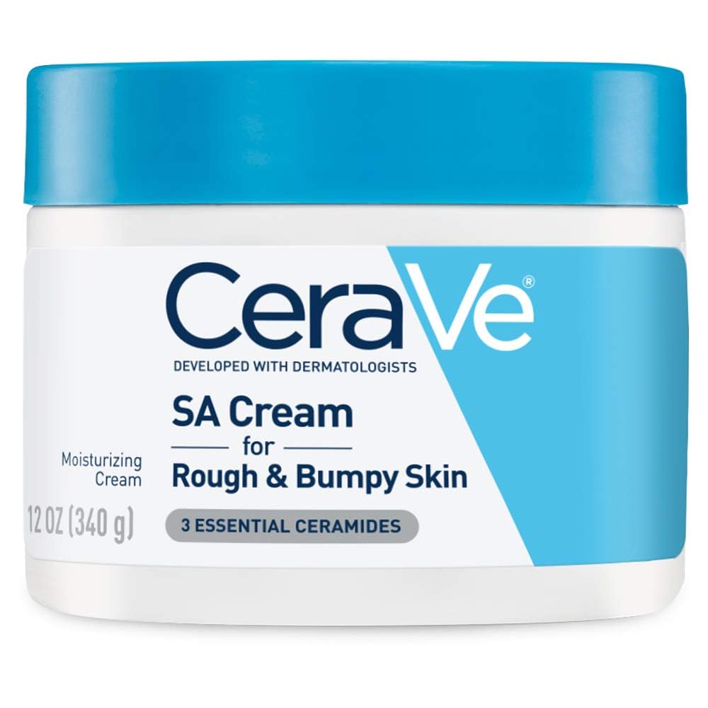 CeraVe Moisturizing Cream with Salicylic Acid, Exfoliating Body Cream with Lactic & Hyaluronic Acid, Niacinamide - Maple Wellness Supplements