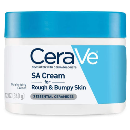 CeraVe Moisturizing Cream with Salicylic Acid, Exfoliating Body Cream with Lactic & Hyaluronic Acid, Niacinamide - Maple Wellness Supplements