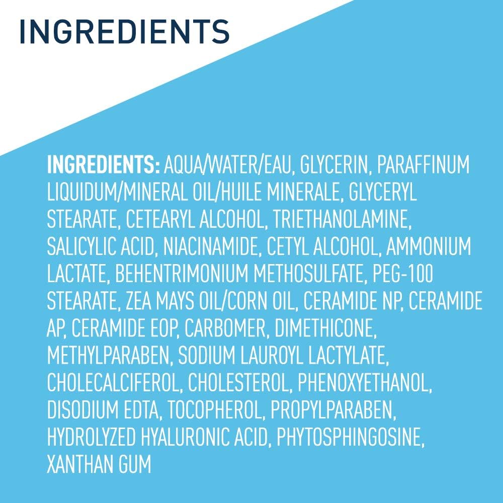 CeraVe Moisturizing Cream with Salicylic Acid, Exfoliating Body Cream with Lactic & Hyaluronic Acid, Niacinamide - Maple Wellness Supplements