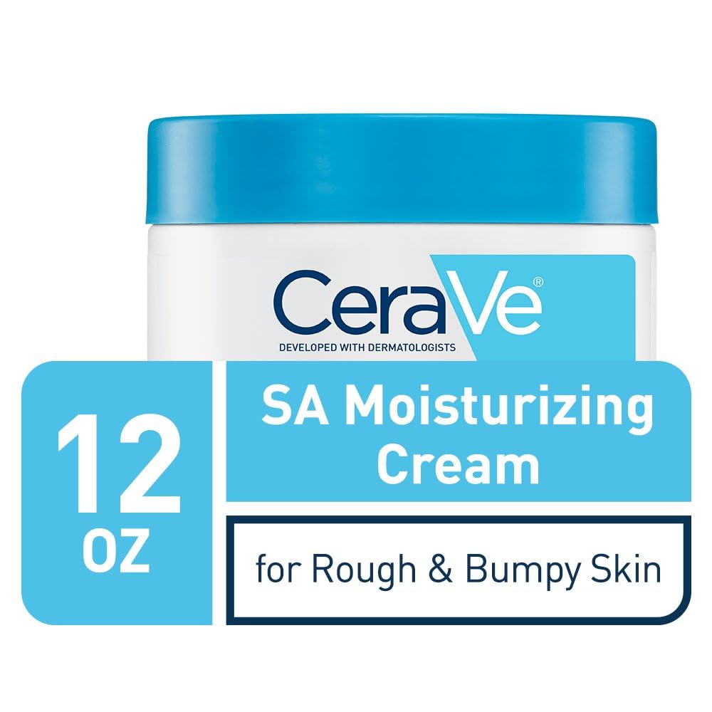 CeraVe Moisturizing Cream with Salicylic Acid, Exfoliating Body Cream with Lactic & Hyaluronic Acid, Niacinamide - Maple Wellness Supplements