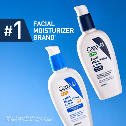 CeraVe PM Facial Moisturizing Lotion, Night Cream with Hyaluronic Acid and Niacinamide - Maple Wellness Supplements