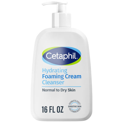 Cetaphil Cream to Foam Face Wash, Hydrating Foaming Cream Cleanser, 16 oz, For Normal to Dry, Sensitive Skin - Maple Wellness Supplements