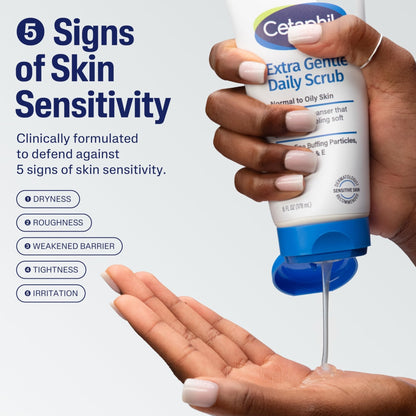 Cetaphil Exfoliating Face Wash, Extra Gentle Daily Face Scrub, Gently Exfoliates & Cleanses - Maple Wellness Supplements