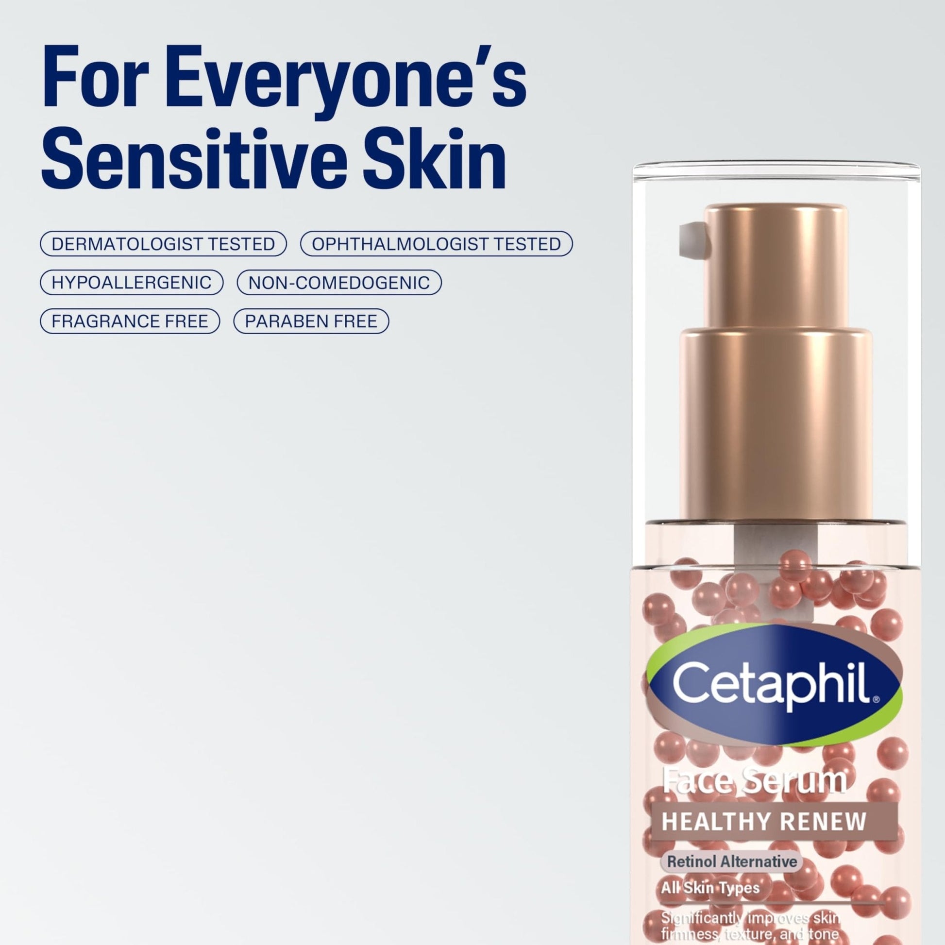 Cetaphil Healthy Renew Anti Aging Face Serum 1 Oz, Retinol Alternative Serum for Face with Niacinamide & Peptides - Maple Wellness Supplements