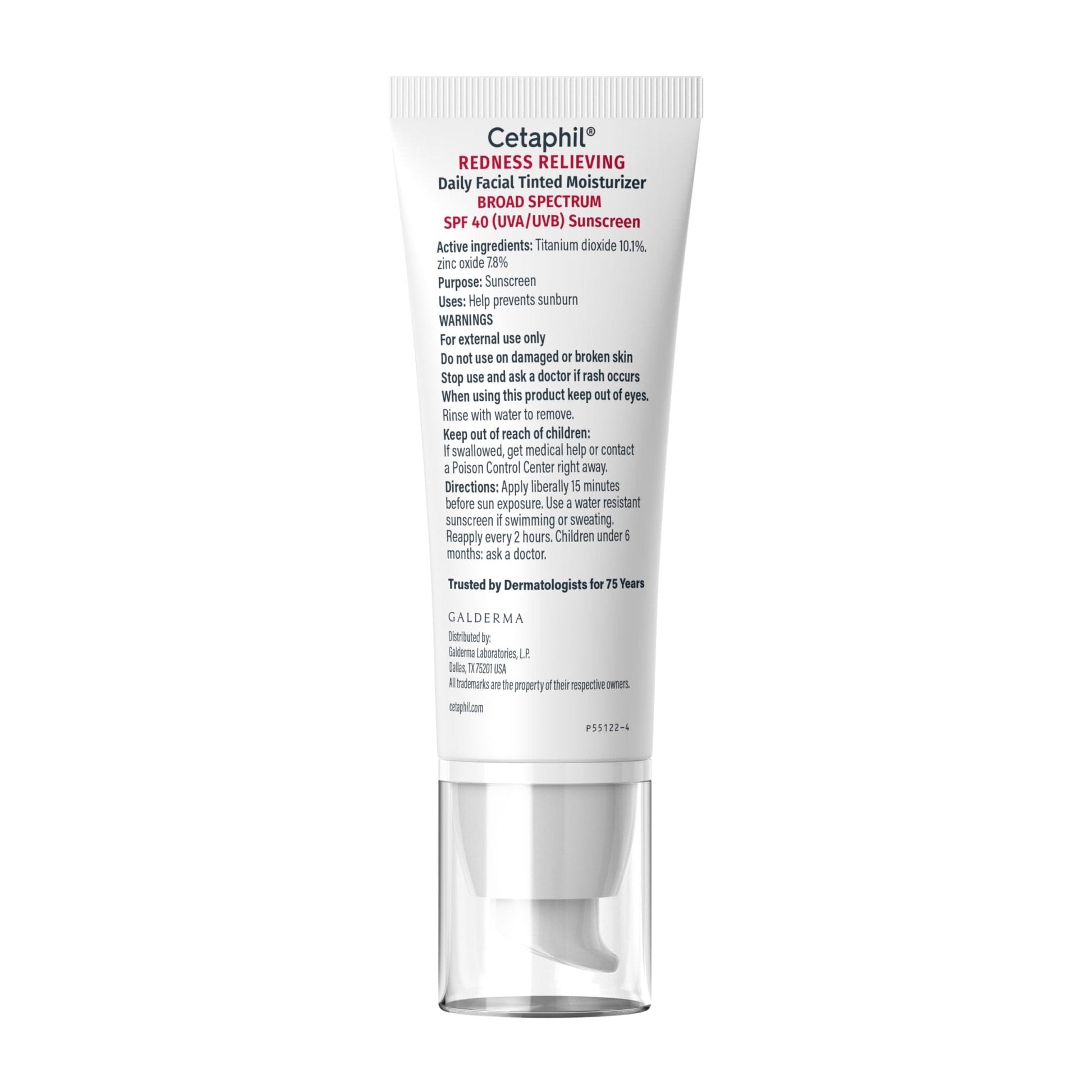 CETAPHIL Redness Relieving Daily Facial Moisturizer SPF 40, 1.7 fl oz, Broad spectrum Sunscreen, Neutral Tint, For Redness-Prone Skin - Maple Wellness Supplements
