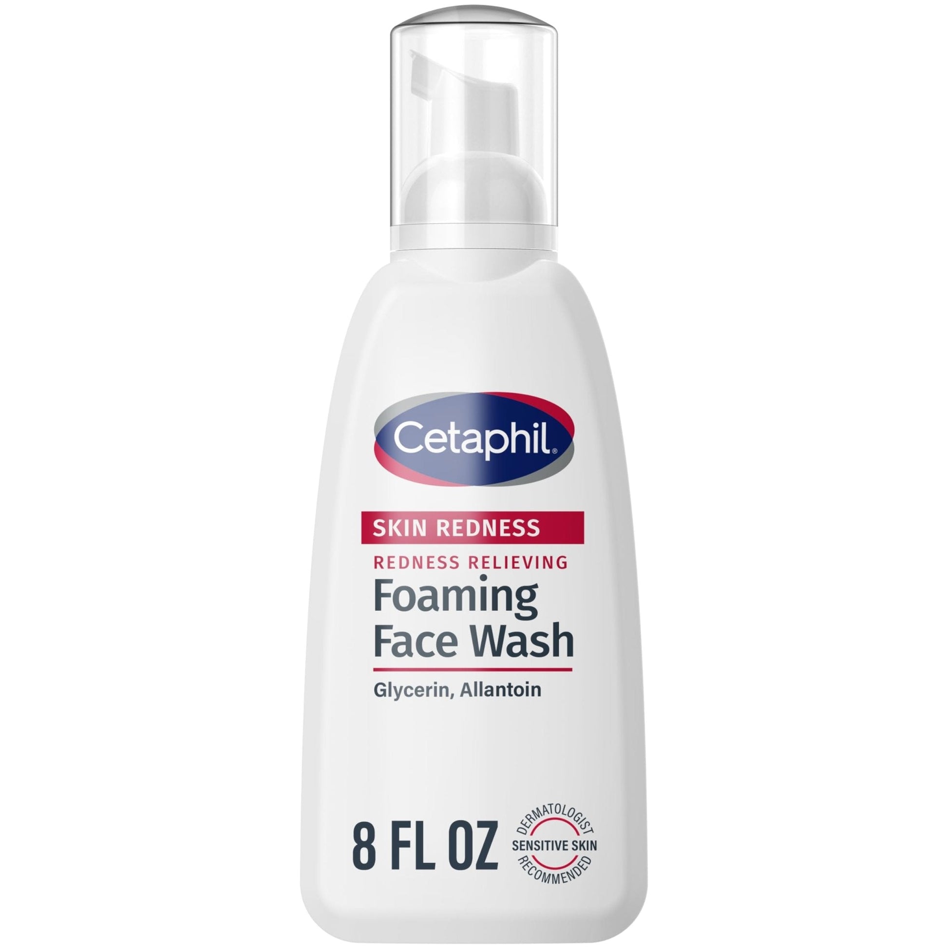 Cetaphil Redness Relieving Foaming Face Wash For Sensitive Skin, 8 Fl Oz, Gently Cleanses - Maple Wellness Supplements