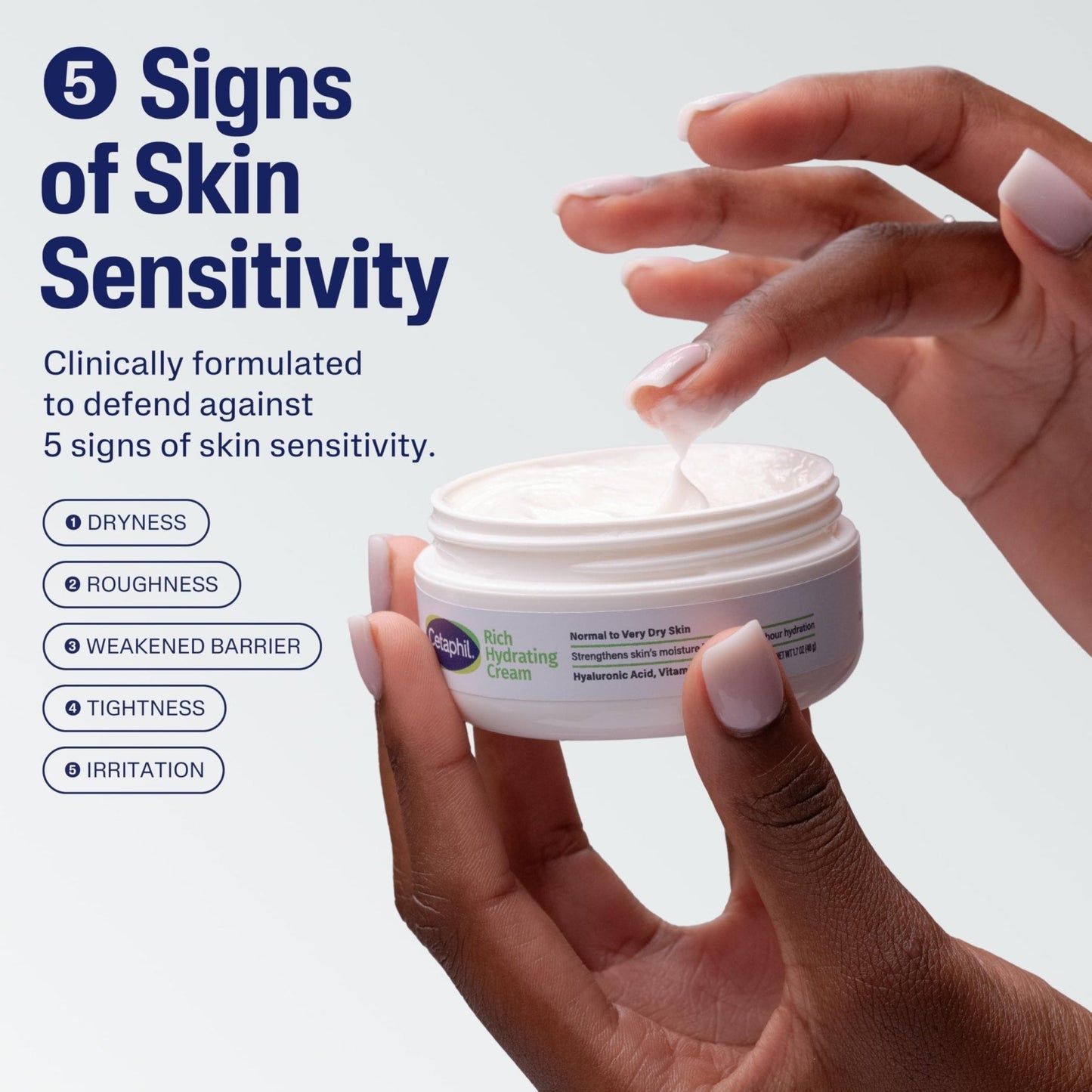 CETAPHIL Rich Hydrating Night Cream For Face, With Hyaluronic Acid, 1.7 oz, Moisturizing Cream For Dry To Very Dry Skin - Maple Wellness Supplements