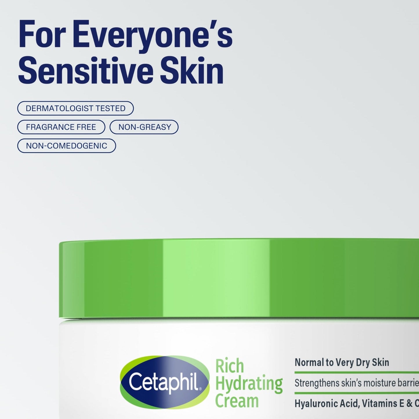 CETAPHIL Rich Hydrating Night Cream For Face, With Hyaluronic Acid, 1.7 oz, Moisturizing Cream For Dry To Very Dry Skin - Maple Wellness Supplements
